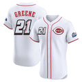 Trusc C.Reds #21 Hunter Greene Player White Speedway Classic Limited Elite Home Stitched Jerseys