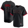 Trusc C.Reds #28 Eugenio Su¡§¡érez Player Black City Connect Home Limited Stitched Jerseys