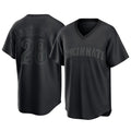Trusc C.Reds #28 Eugenio Su¡§¡érez Player Black T-shirt Game Home Stitched Jerseys