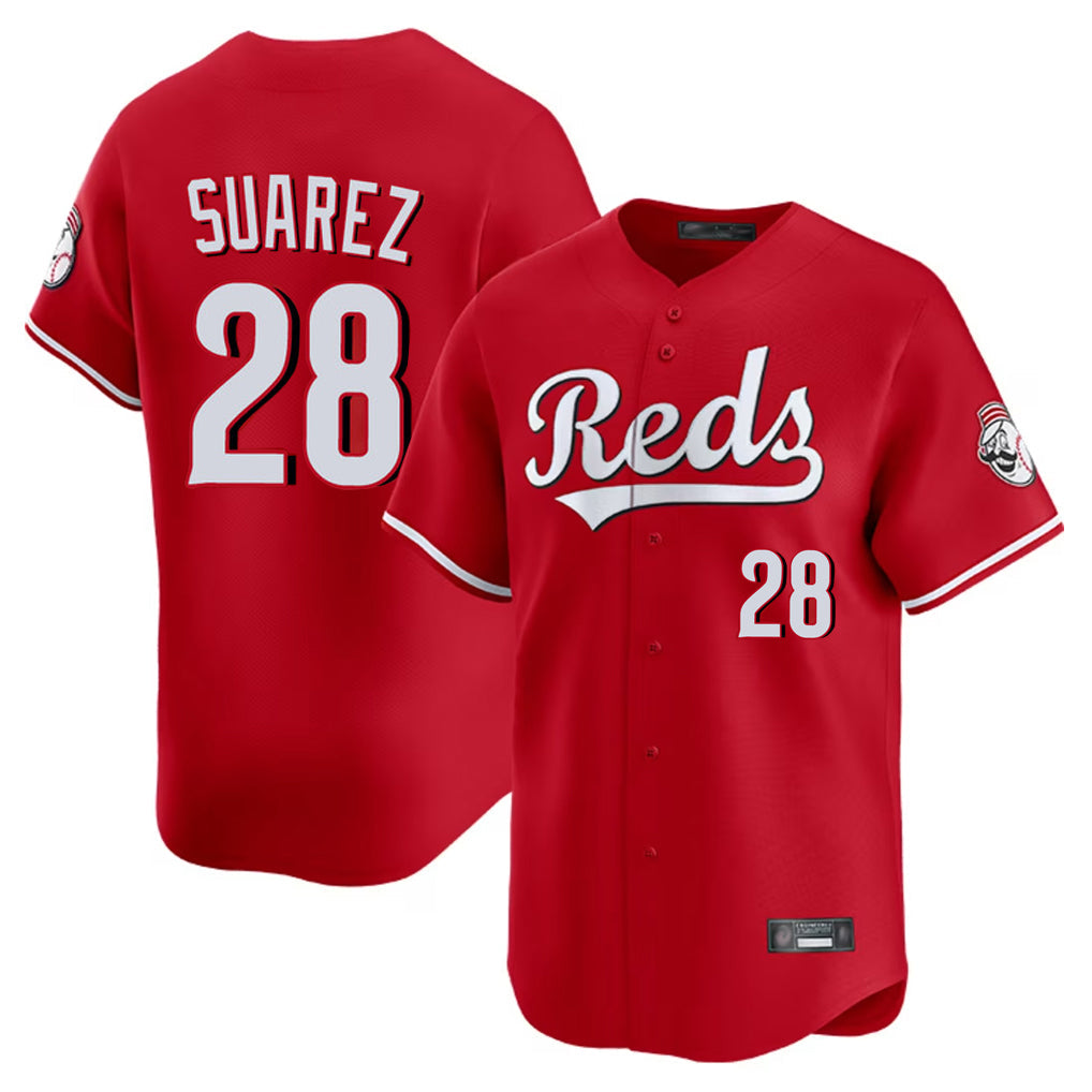 Trusc C.Reds #28 Eugenio Su¡§¡érez Player Red Home Limited Stitched Jerseys