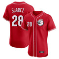 Trusc C.Reds #28 Eugenio Su¡§¡érez Player Red Limited Elite Home Game Stitched Jerseys