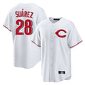 Trusc C.Reds #28 Eugenio Su¡§¡érez Player White Home Game Stitched Jerseys