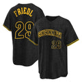 Trusc C.Reds #29 TJ Friedl Player Black Snake Skin City Home Stitched Jerseys