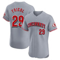 Trusc C.Reds #29 TJ Friedl Player Gray Limited Elite Home Stitched Jerseys