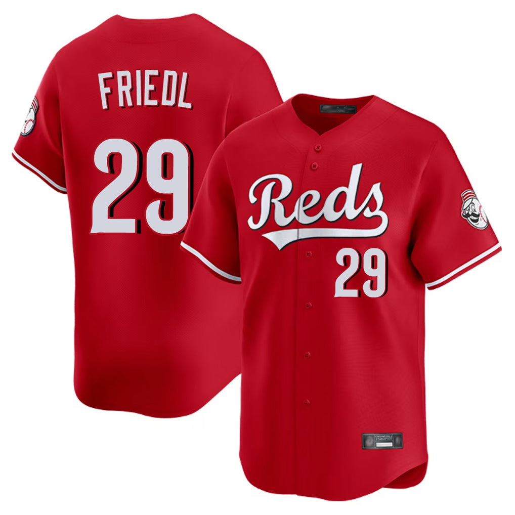 Trusc C.Reds #29 TJ Friedl Player Red Home Limited Stitched Jerseys