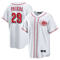 Trusc C.Reds #29 TJ Friedl Player White Game Home Stitched Jerseys