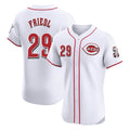 Trusc C.Reds #29 TJ Friedl Player White Limited Elite Home Stitched Jerseys