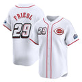 Trusc C.Reds #29 TJ Friedl Player White Speedway Classic Home Limited Stitched Jerseys
