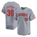 Trusc C.Reds #30 Ken Griffey Player Gray Home Limited Stitched Jerseys