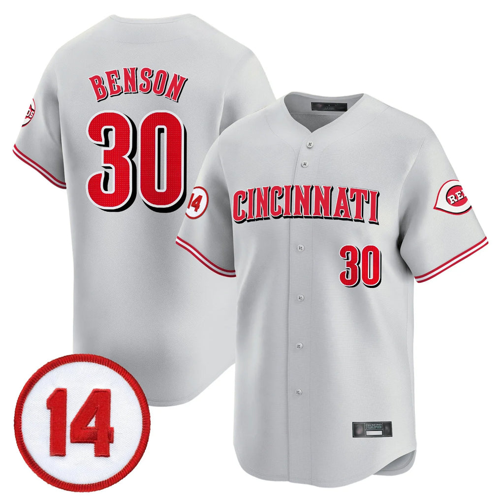 Trusc C.Reds #30 Ken Griffey Player Gray Vapor Premier Limited Home Stitched Jerseys