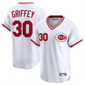 Trusc C.Reds #30 Ken Griffey Player White Cooperstown Collection Limited T-shirt Home Stitched Jerseys