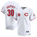 Trusc C.Reds #30 Ken Griffey Player White Limited Home Stitched Jerseys
