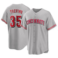 Trusc C.Reds #35 Jose Trevino Player Gray Home Game Stitched Jerseys