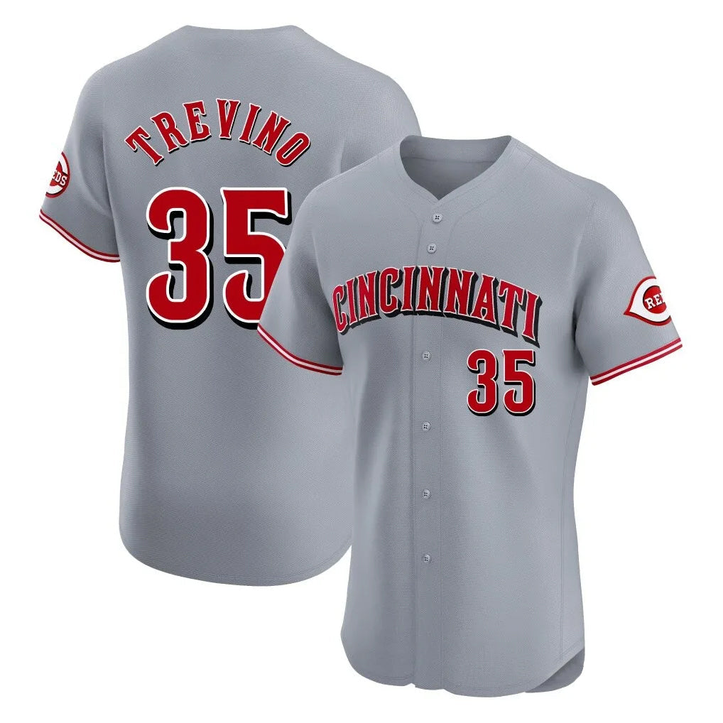 Trusc C.Reds #35 Jose Trevino Player Gray Limited Elite Home Stitched Jerseys