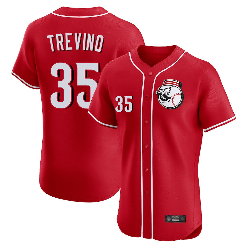 Trusc C.Reds #35 Jose Trevino Player Red Limited Elite Home Game Stitched Jerseys