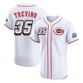 Trusc C.Reds #35 Jose Trevino Player White Speedway Classic Limited Elite Home Stitched Jerseys