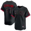 Trusc C.Reds #37 Tyler Stephenson Player Black City Connect Home Limited Stitched Jerseys