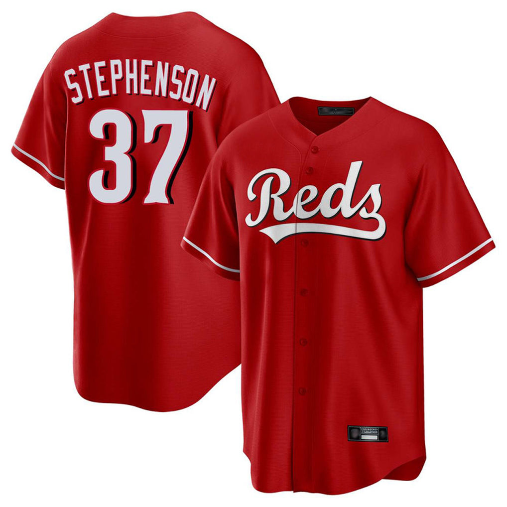 Trusc C.Reds #37 Tyler Stephenson Player Red Home Game Stitched Jerseys