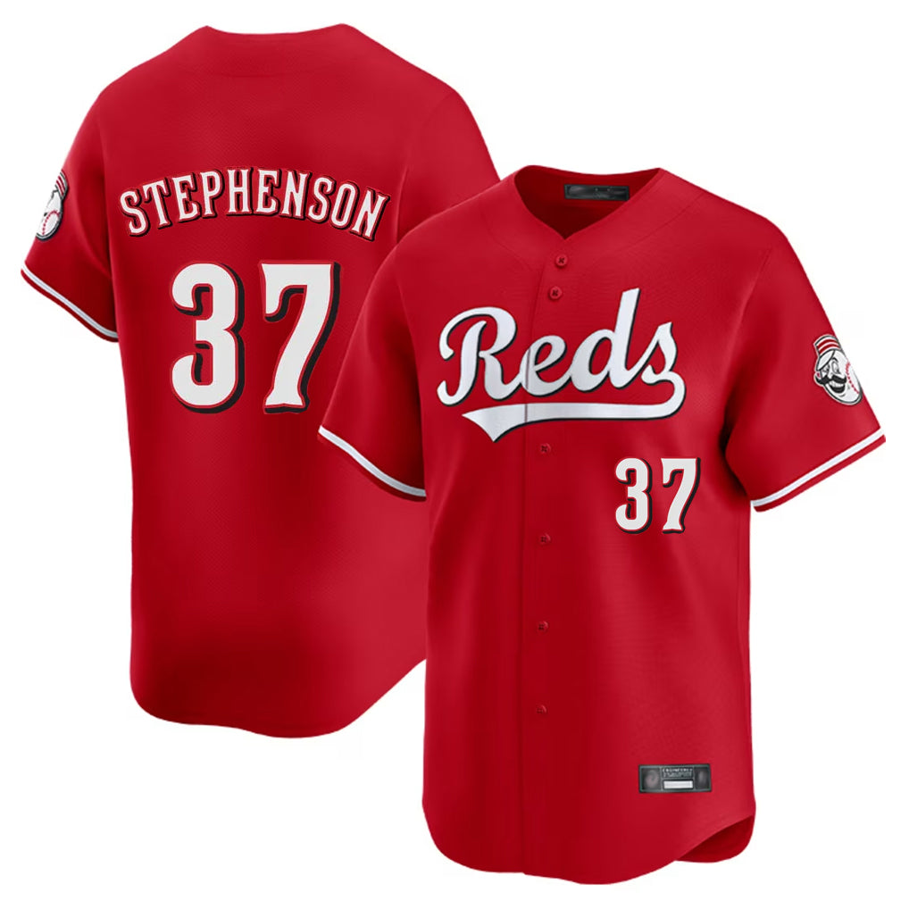 Trusc C.Reds #37 Tyler Stephenson Player Red Home Limited Stitched Jerseys