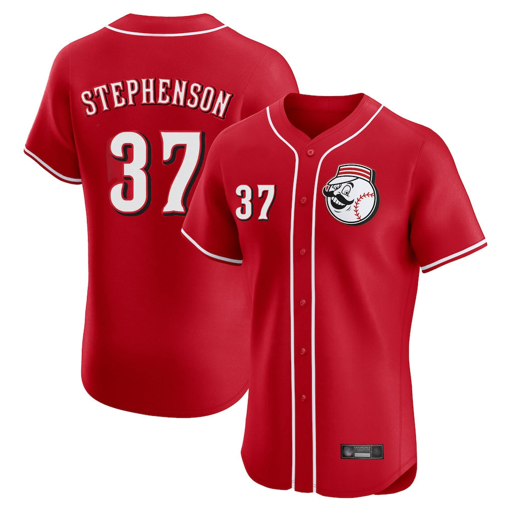 Trusc C.Reds #37 Tyler Stephenson Player Red Limited Elite Home Game Stitched Jerseys