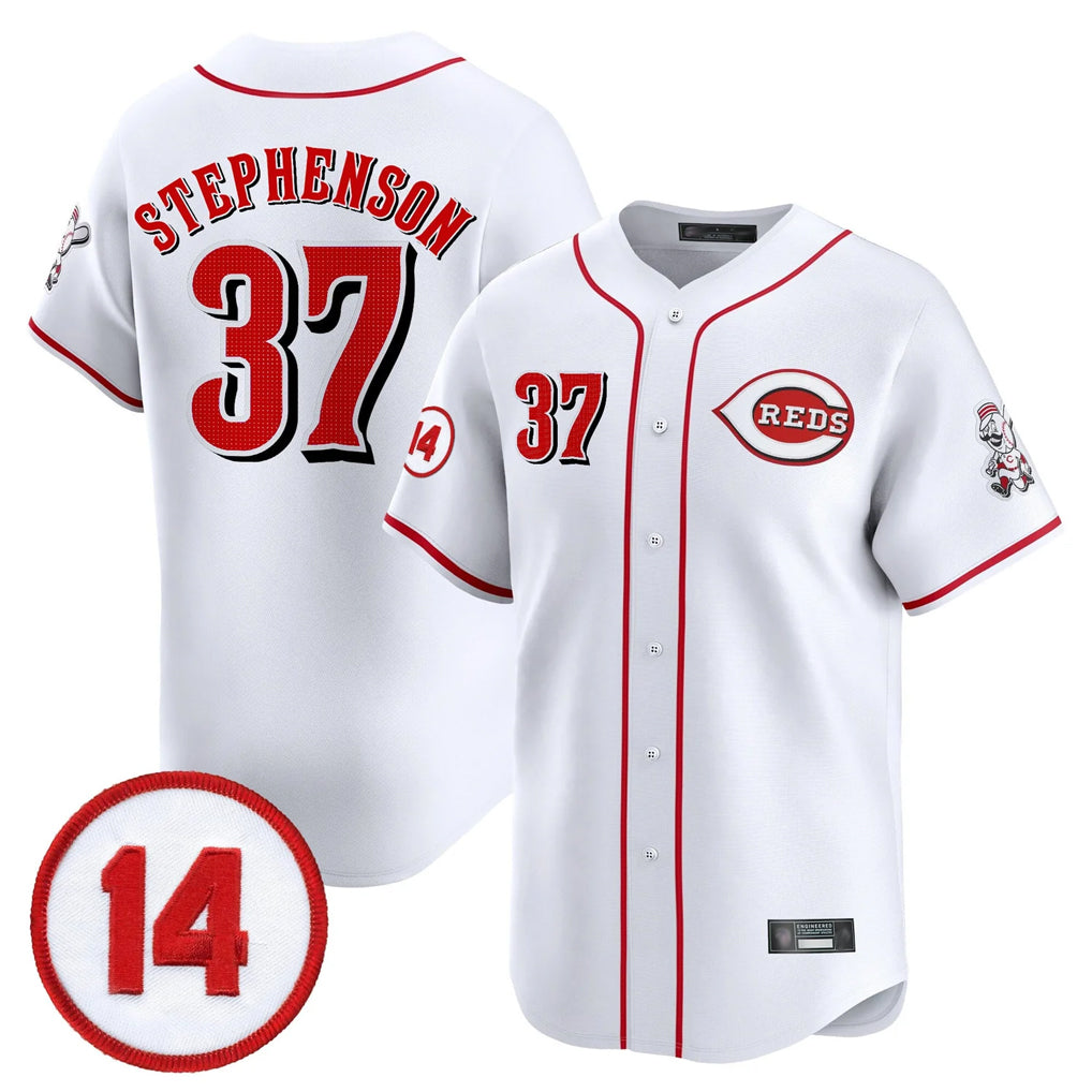 Trusc C.Reds #37 Tyler Stephenson Player White Vapor Premier Limited Home Stitched Jerseys