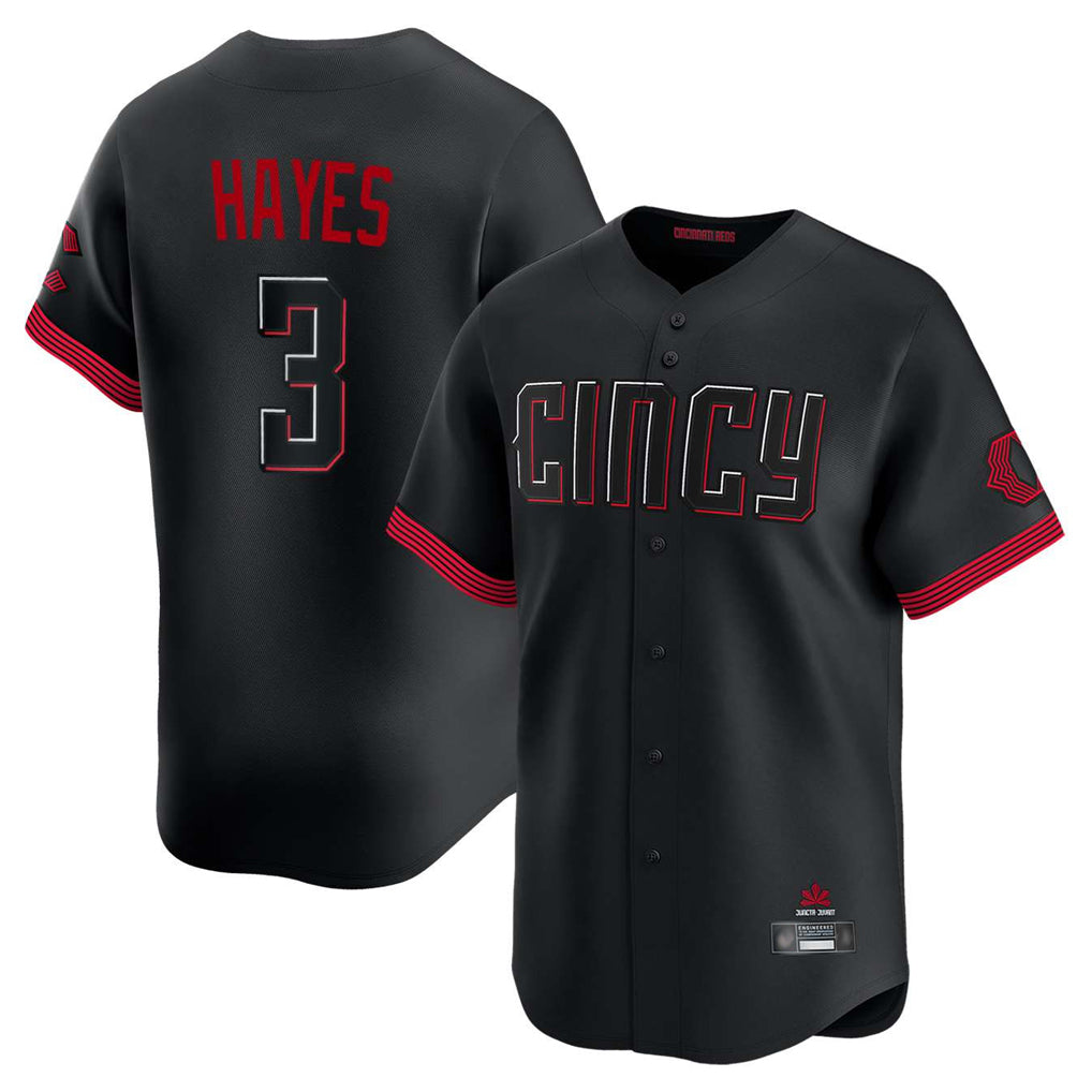 Trusc C.Reds #3 Ke'Bryan Hayes Player Black City Connect Home Limited Stitched Jerseys