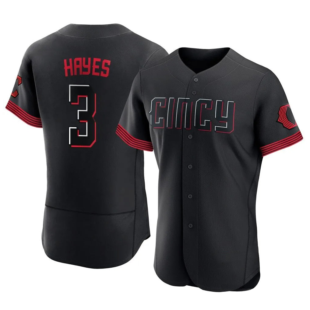 Trusc C.Reds #3 Ke'Bryan Hayes Player Black City Connect Limited Elite Home Stitched Jerseys