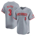 Trusc C.Reds #3 Ke'Bryan Hayes Player Gray Home Limited Stitched Jerseys