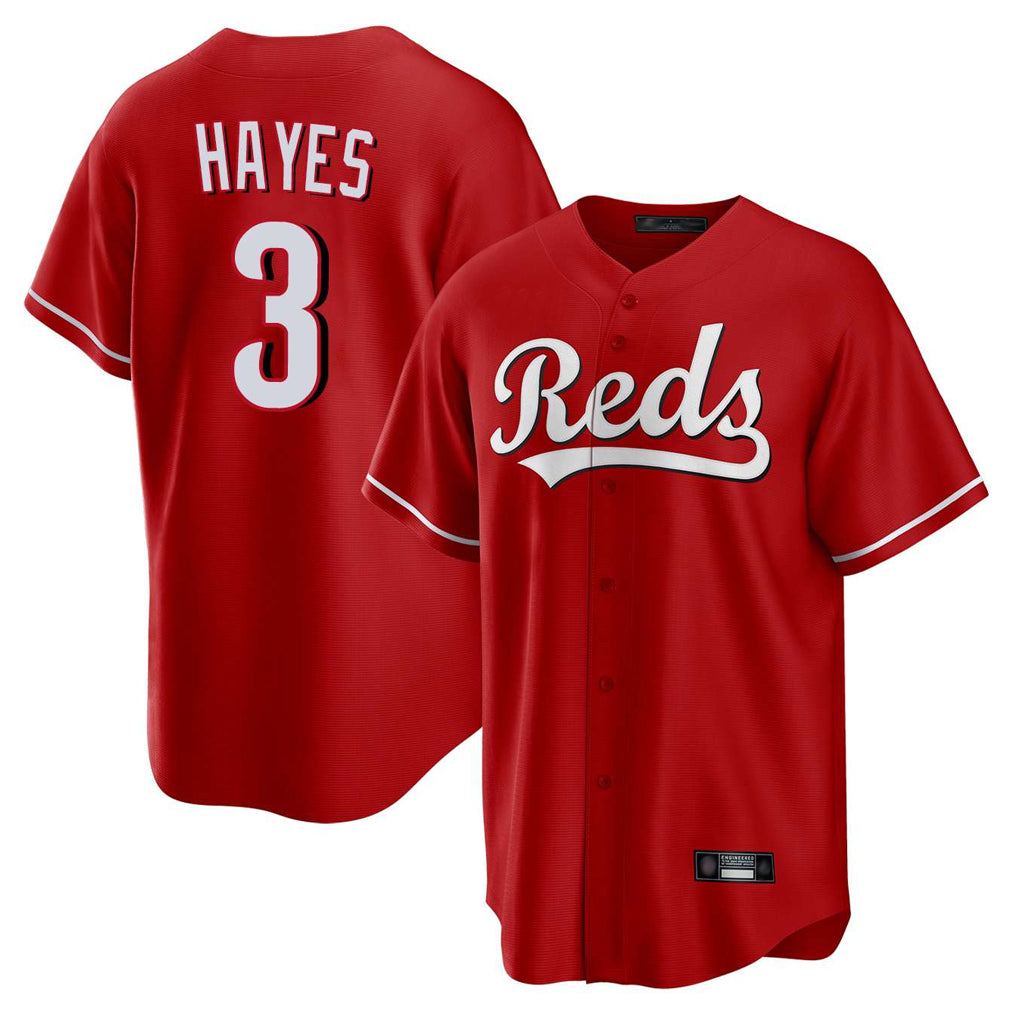 Trusc C.Reds #3 Ke'Bryan Hayes Player Red Home Game Stitched Jerseys