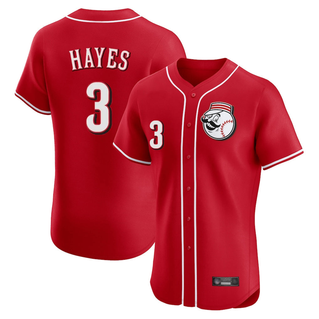 Trusc C.Reds #3 Ke'Bryan Hayes Player Red Limited Elite Home Game Stitched Jerseys