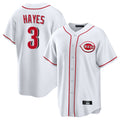 Trusc C.Reds #3 Ke'Bryan Hayes Player White Game Home Stitched Jerseys