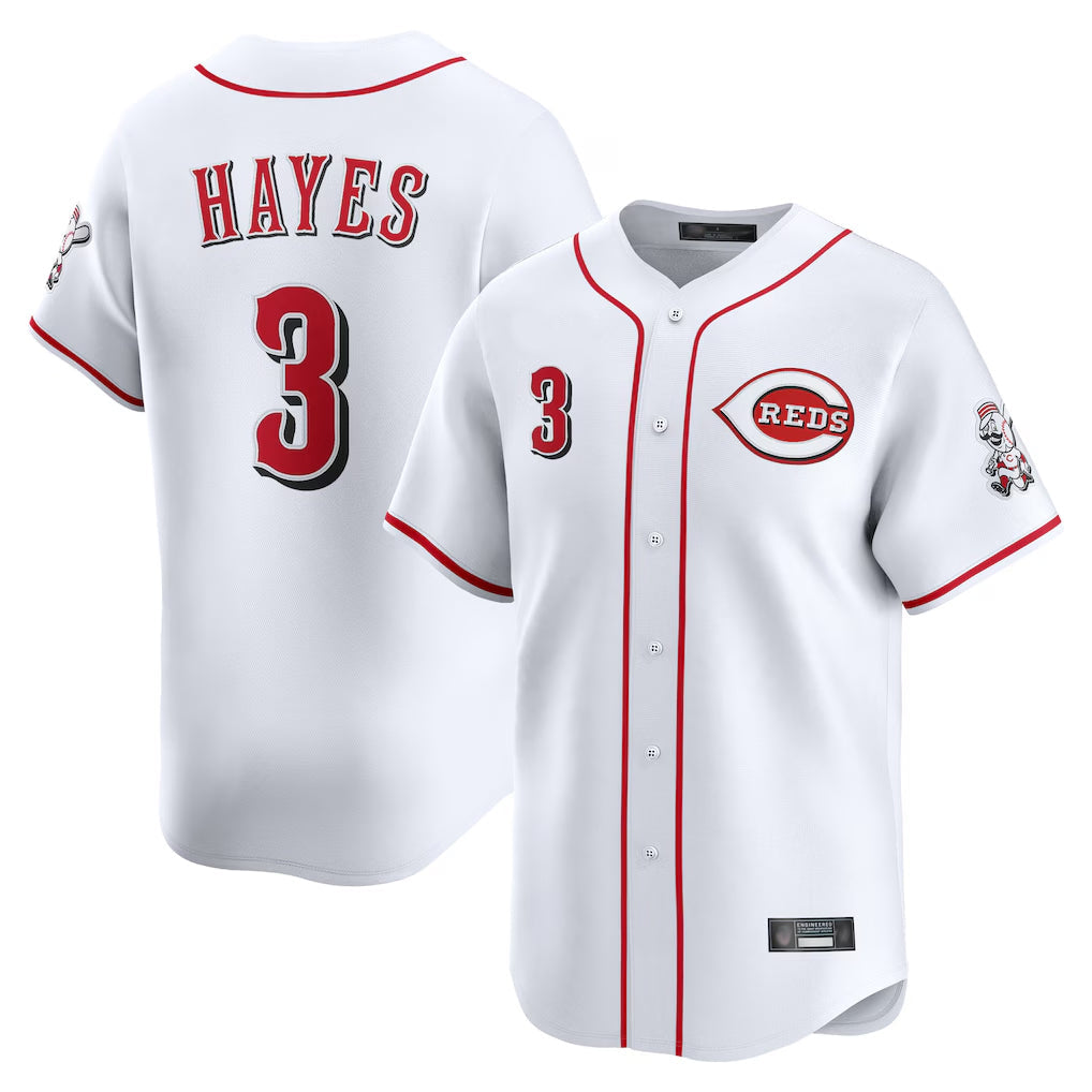 Trusc C.Reds #3 Ke'Bryan Hayes Player White Home Limited Stitched Jerseys
