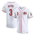 Trusc C.Reds #3 Ke'Bryan Hayes Player White Limited Elite Home Stitched Jerseys
