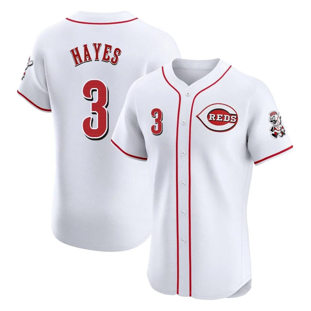Trusc C.Reds #3 Ke'Bryan Hayes Player White Limited Elite Home Stitched Jerseys
