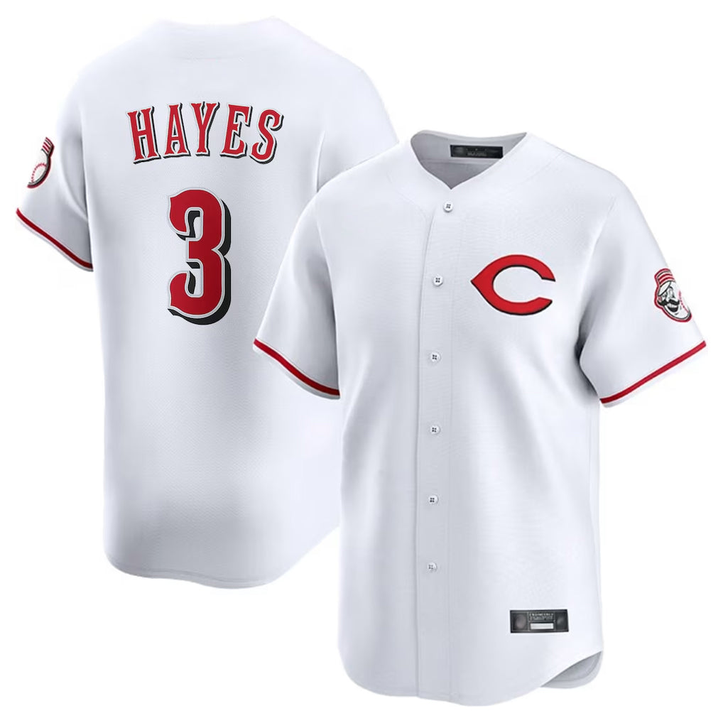 Trusc C.Reds #3 Ke'Bryan Hayes Player White Limited Home Stitched Jerseys