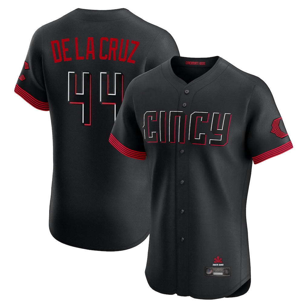 Trusc C.Reds #44 Elly De La Cruz Player Black City Connect Limited Elite Home Stitched Jerseys