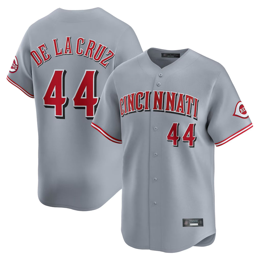 Trusc C.Reds #44 Elly De La Cruz Player Gray Home Limited Stitched Jerseys