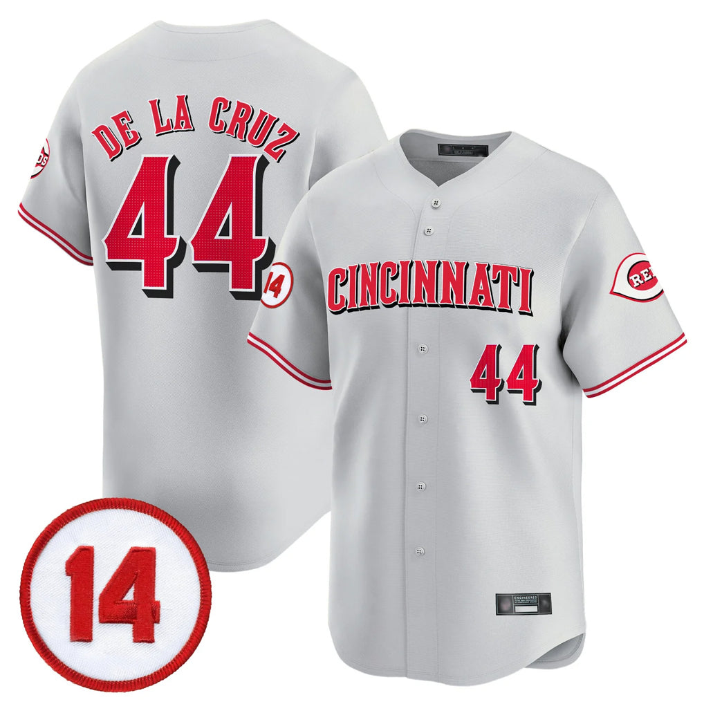 Trusc C.Reds #44 Elly De La Cruz Player Gray Vapor Premier Limited Home Stitched Jerseys