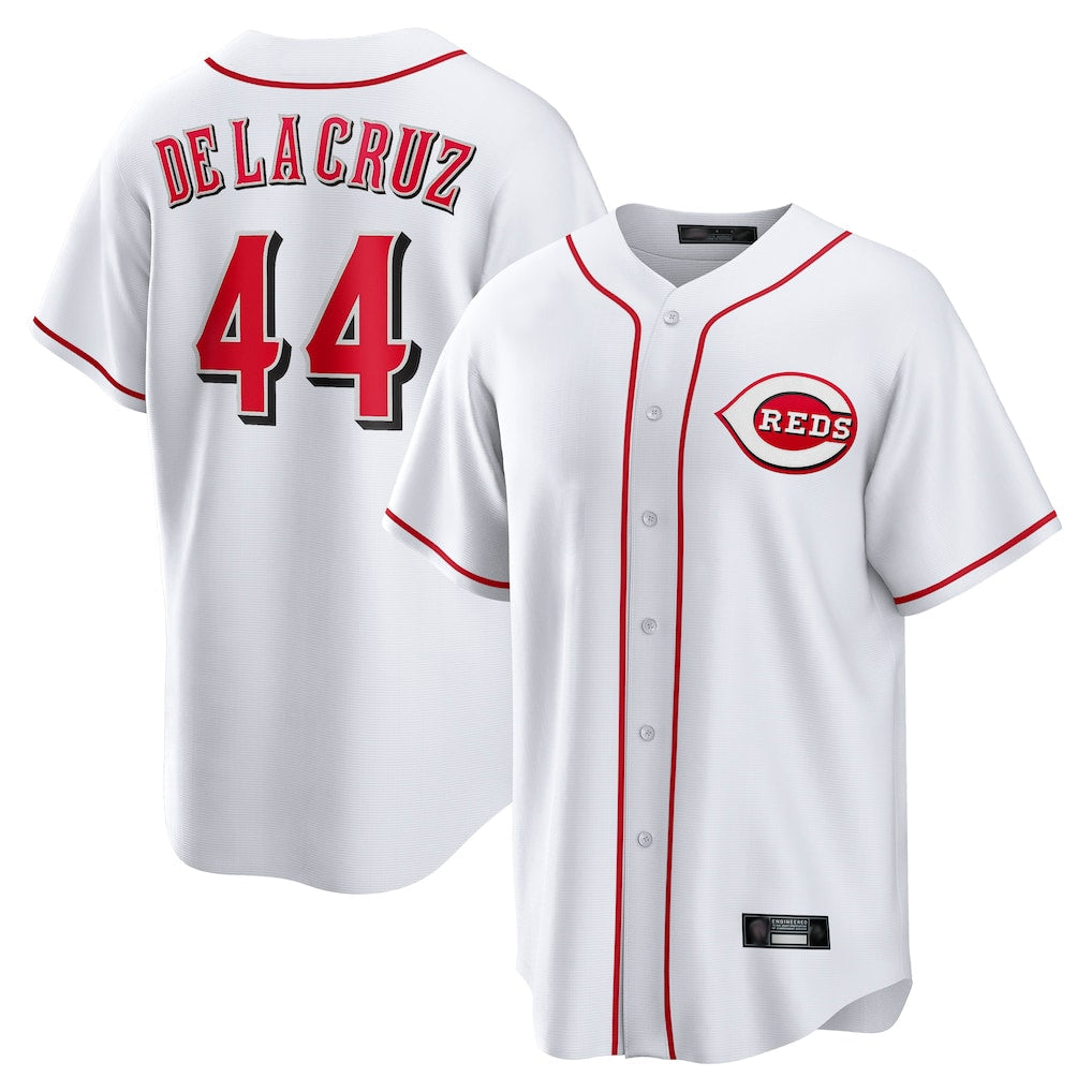 Trusc C.Reds #44 Elly De La Cruz Player White Game Home Stitched Jerseys