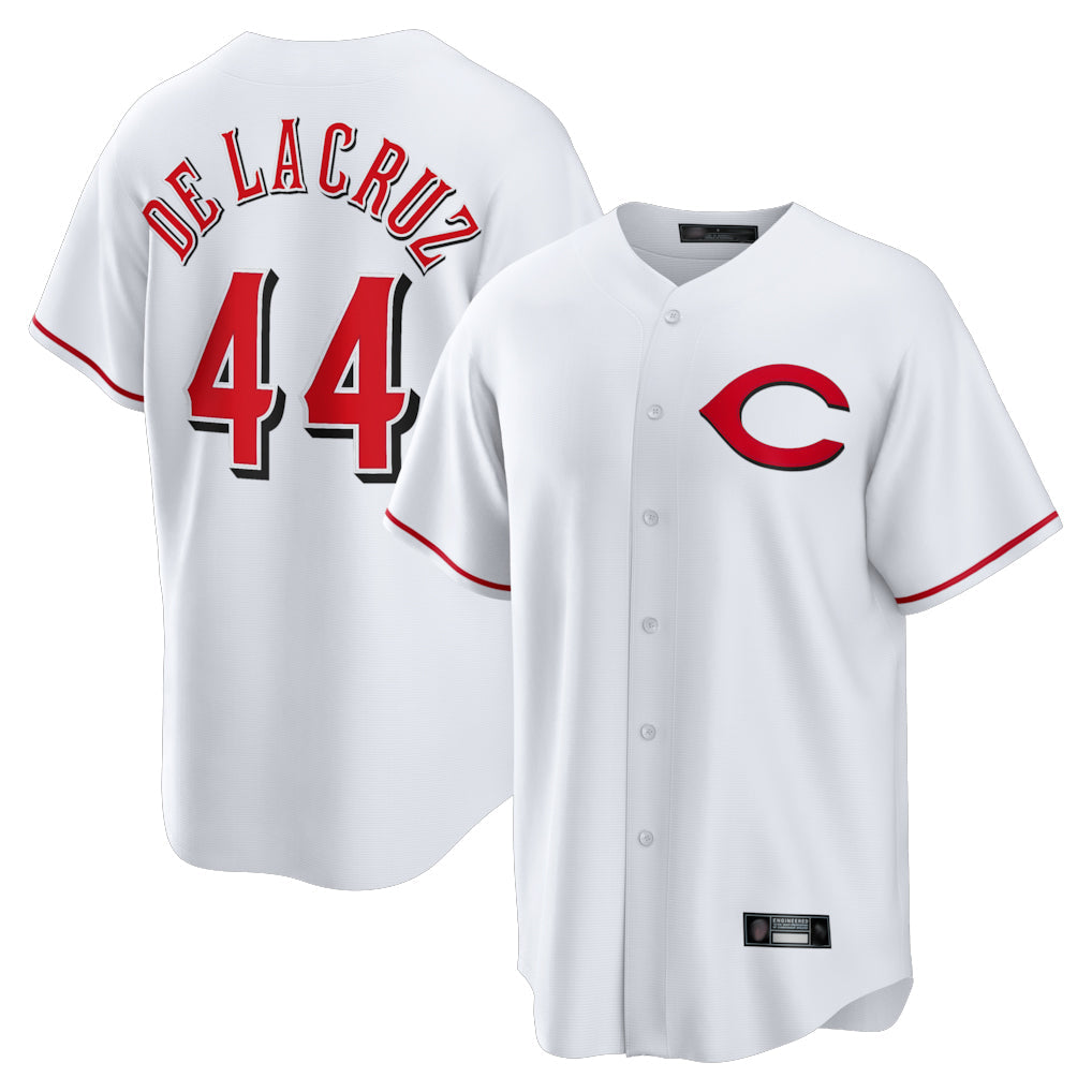 Trusc C.Reds #44 Elly De La Cruz Player White Home Game Stitched Jerseys