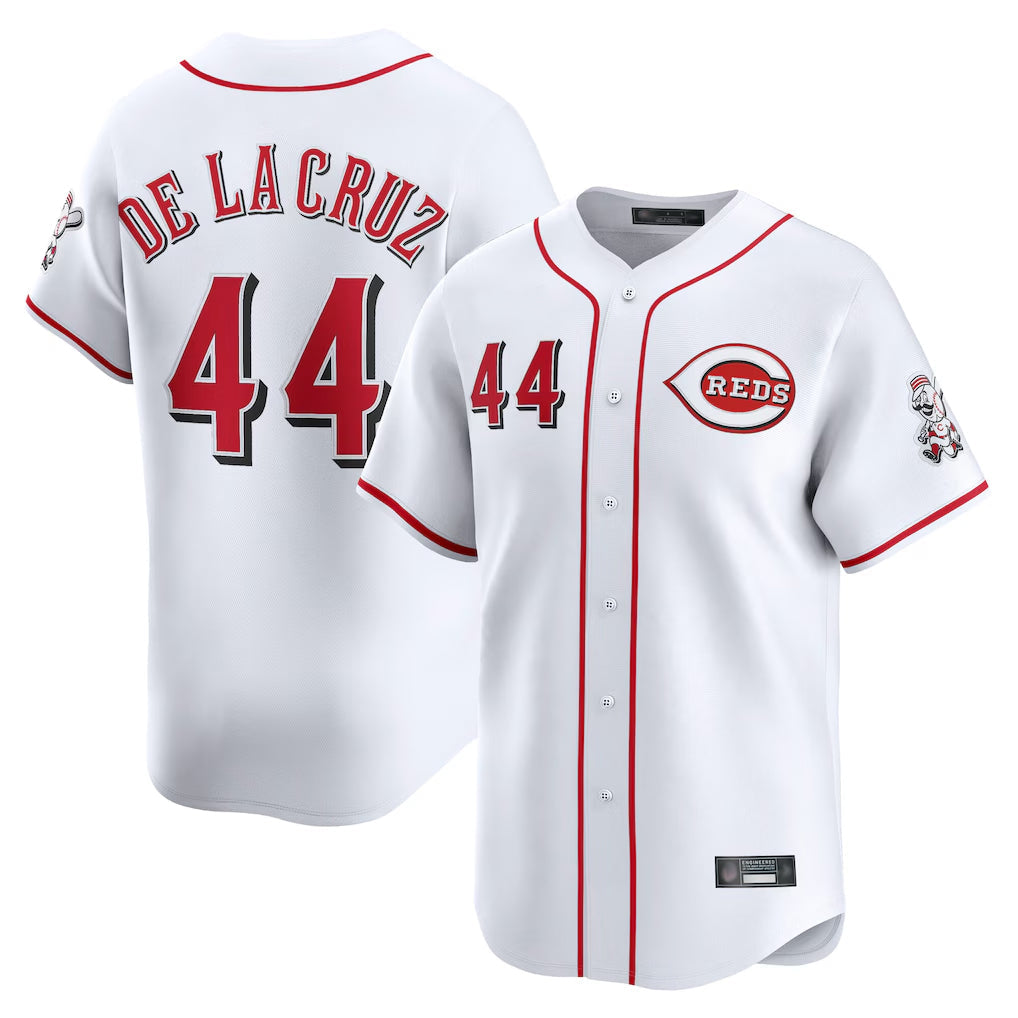 Trusc C.Reds #44 Elly De La Cruz Player White Home Limited Stitched Jerseys