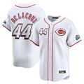 Trusc C.Reds #44 Elly De La Cruz Player White Speedway Classic Home Limited Stitched Jerseys