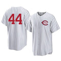 Trusc C.Reds #44 Elly De La Cruz Player White Stripe Field of Dreams Game Home Stitched Jerseys