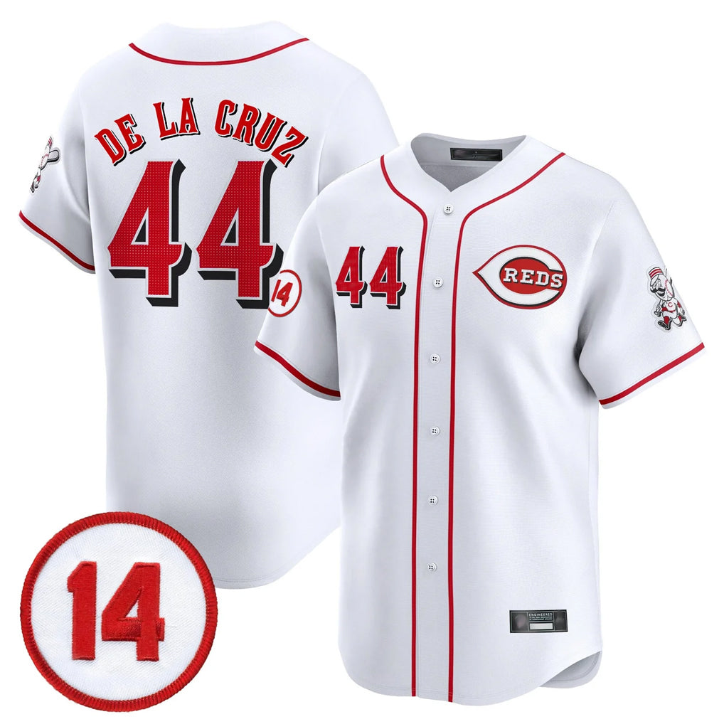 Trusc C.Reds #44 Elly De La Cruz Player White Vapor Premier Limited Home Stitched Jerseys