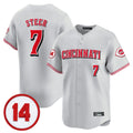 Trusc C.Reds #7 Spencer Steer Player Gray Vapor Premier Limited Home Stitched Jerseys