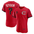 Trusc C.Reds #7 Spencer Steer Player Red 2026 City Connect Limited Elite Home Stitched Jerseys