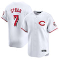 Trusc C.Reds #7 Spencer Steer Player White Limited Home Stitched Jerseys