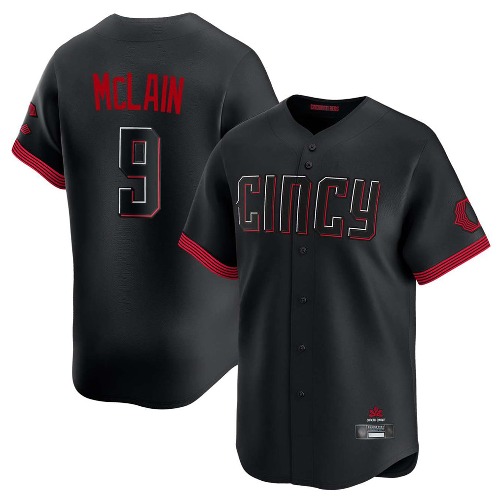 Trusc C.Reds #9 Matt McLain Player Black City Connect Home Limited Stitched Jerseys