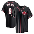 Trusc C.Reds #9 Matt McLain Player Black Fashion Out Home Game Stitched Jerseys