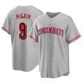 Trusc C.Reds #9 Matt McLain Player Gray Home Game Stitched Jerseys